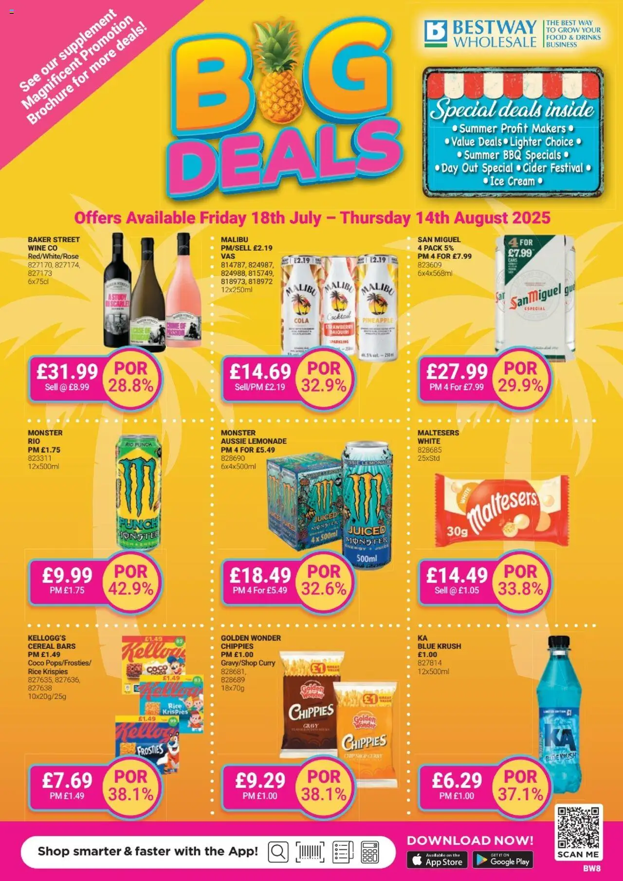 Bestway shop The Big Deals Brochure valid from 18/07/2025 - Page number 1