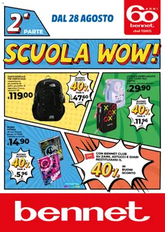 Anteprima dell'opuscolo Volantino Scuola Parte 2 dal negozio bennet valido da 28/08/2025