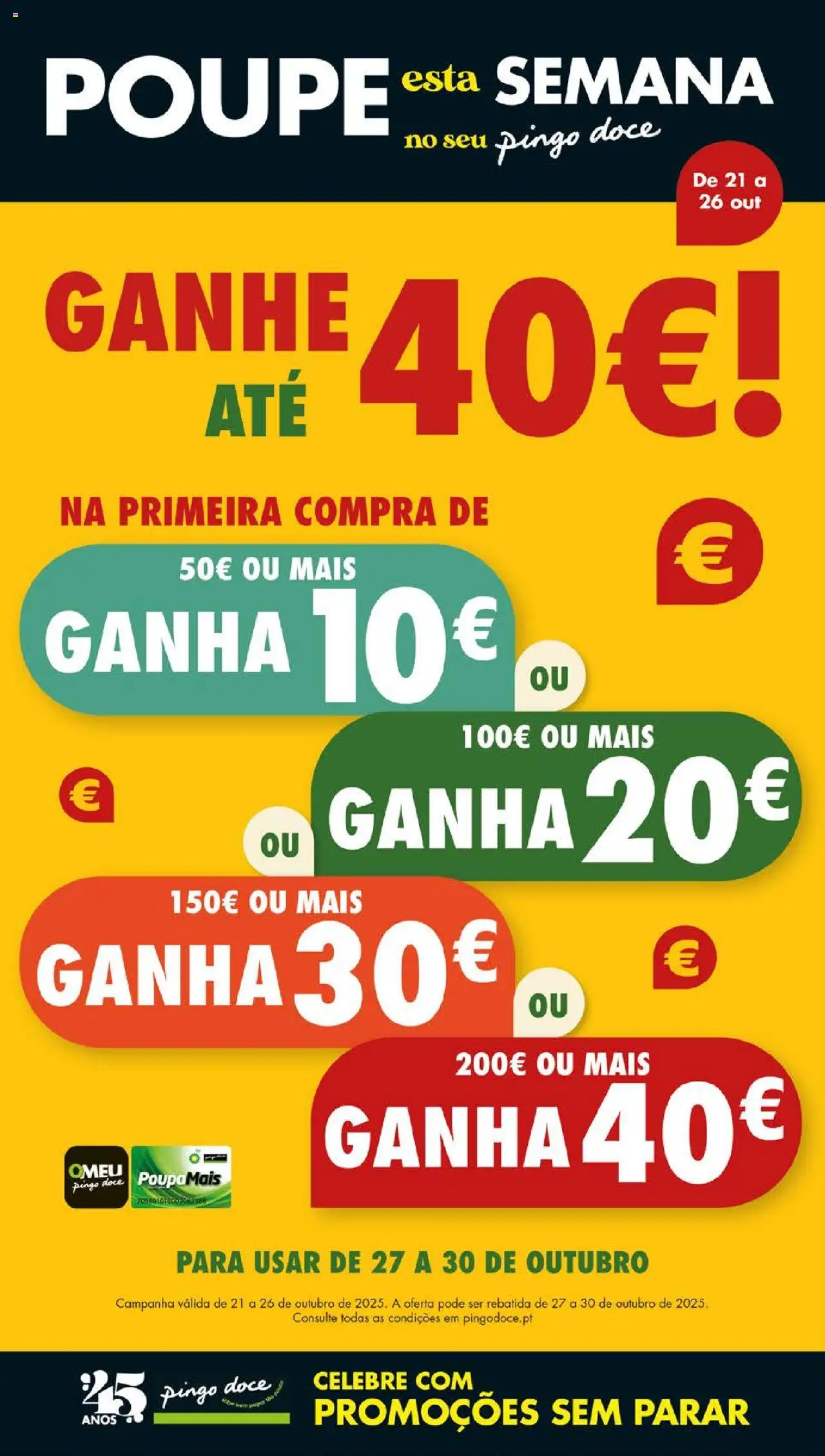 Pingo Doce Folheto de 21/10/2025 - catálogo esta semana - página 1