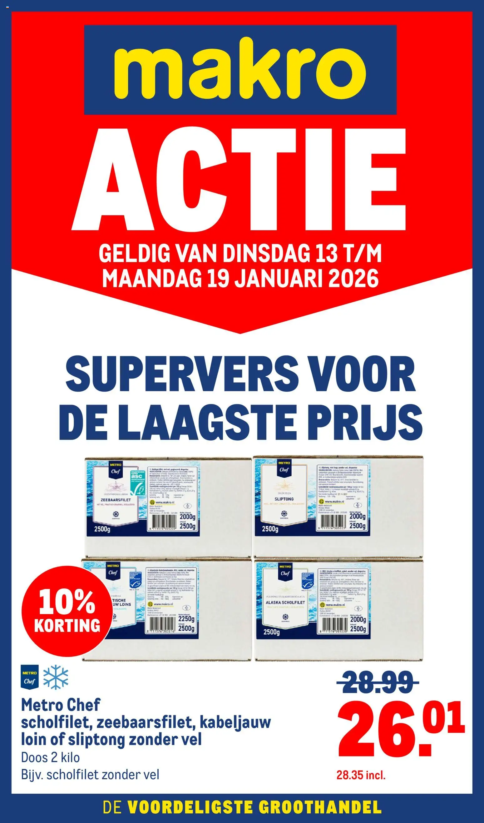 Voorbeeld van Versdeals van winkel Makro geldig vanaf 13-01-2026
