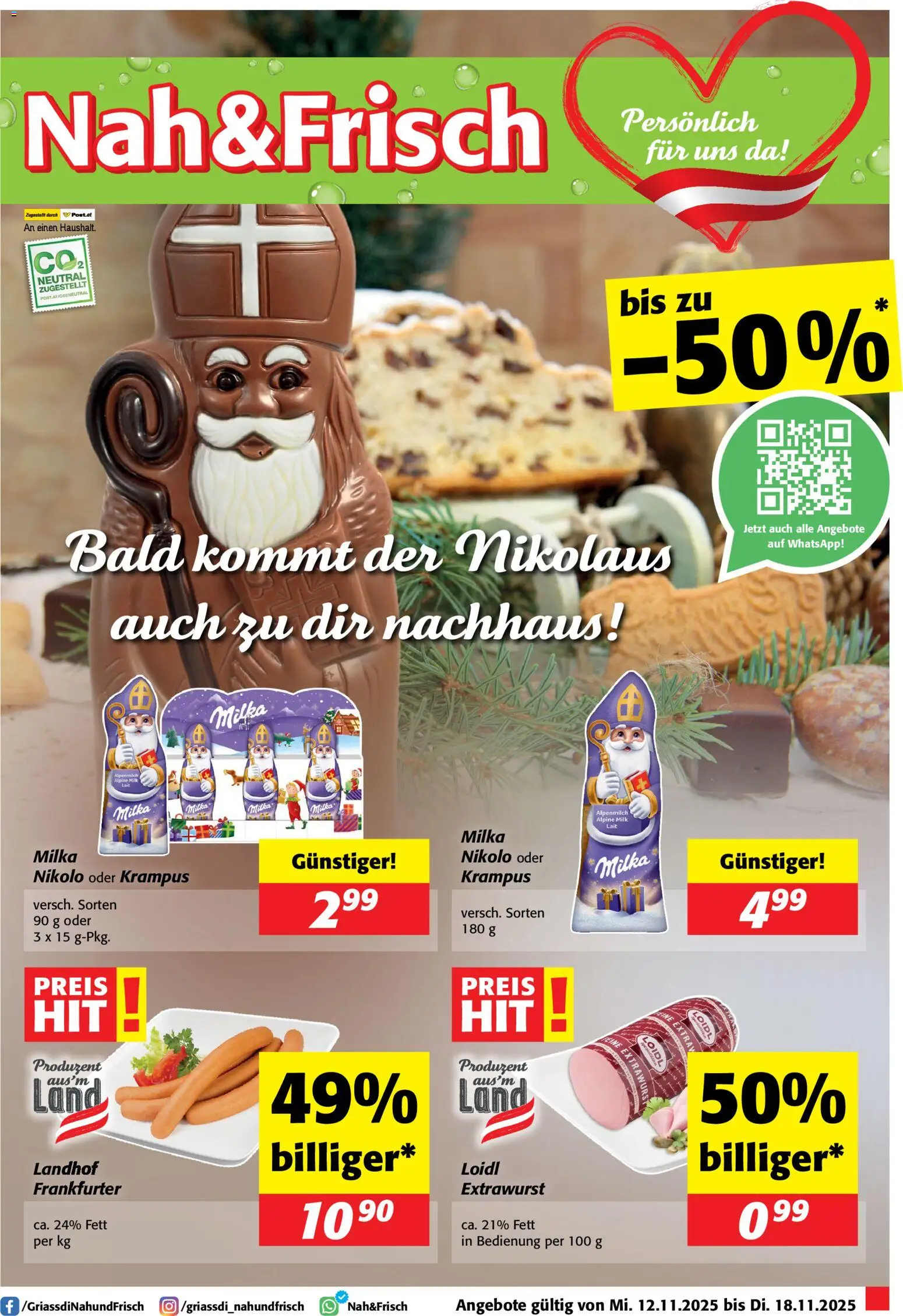 Vorschau der Angebote: Nah und Frisch Flugblatt gültig ab 12.11.2025