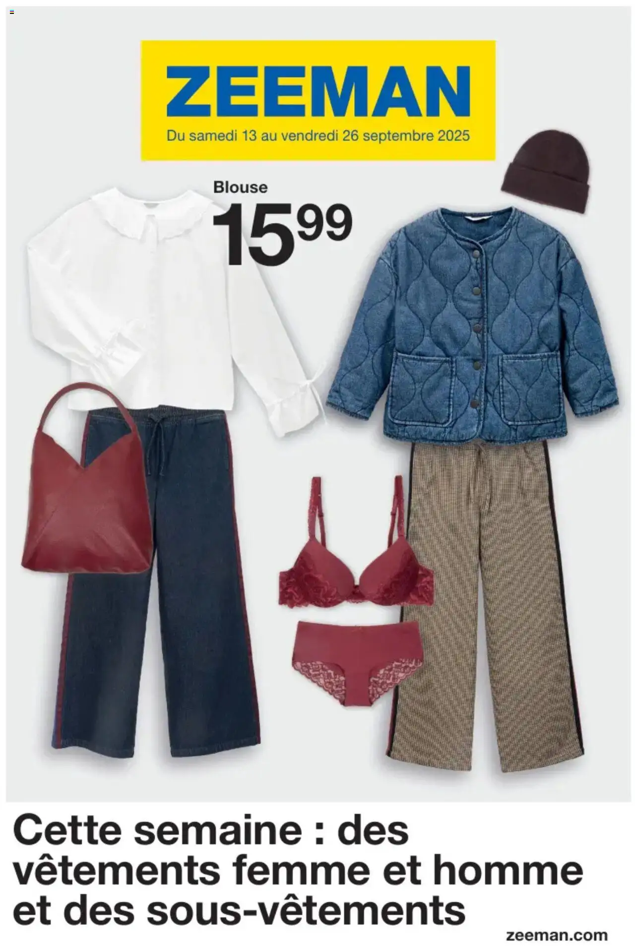 Zeeman shop Publicité geldig vanaf 13/09/2025 - Paginanummer 1