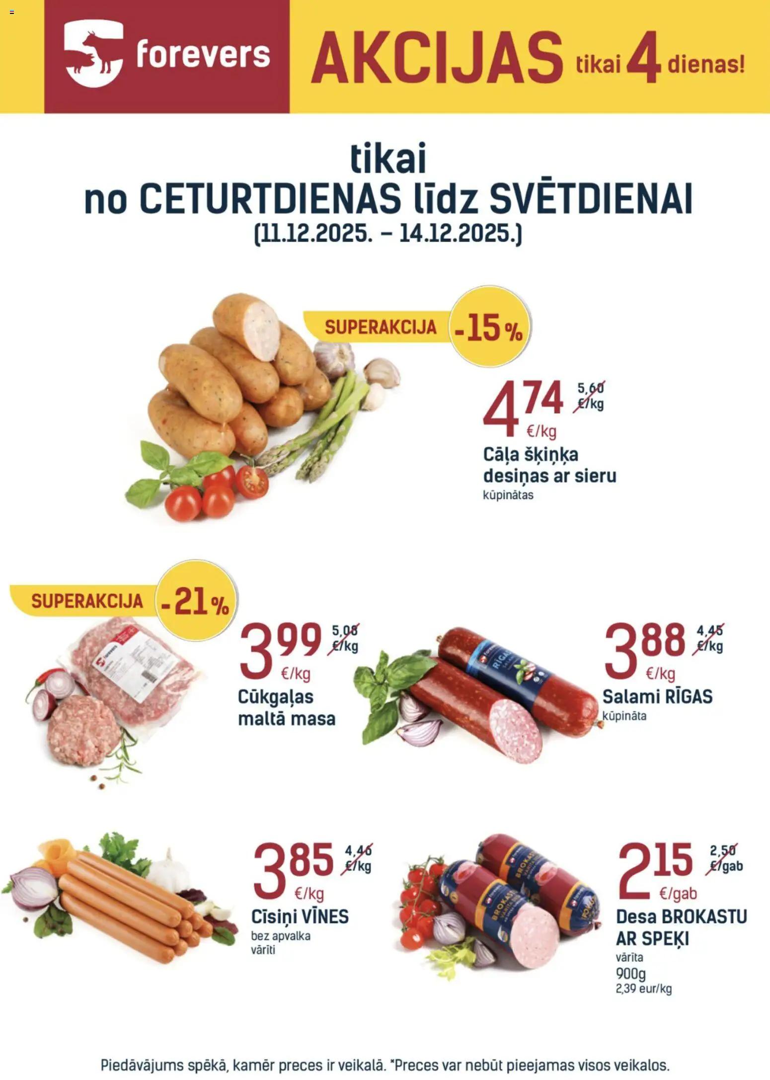 Skatīt Forevers akciju bukletu, derīgs no 2025.12.11