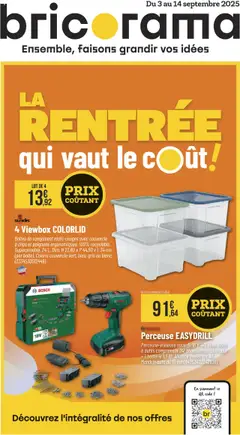 Prévisualisation de Catalogue du magasin Bricorama formulaire valide 03/09/2025