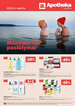 Apotheka parduotuvės leidinio Leidinys galiojančio nuo 2025.11.01 peržiūra