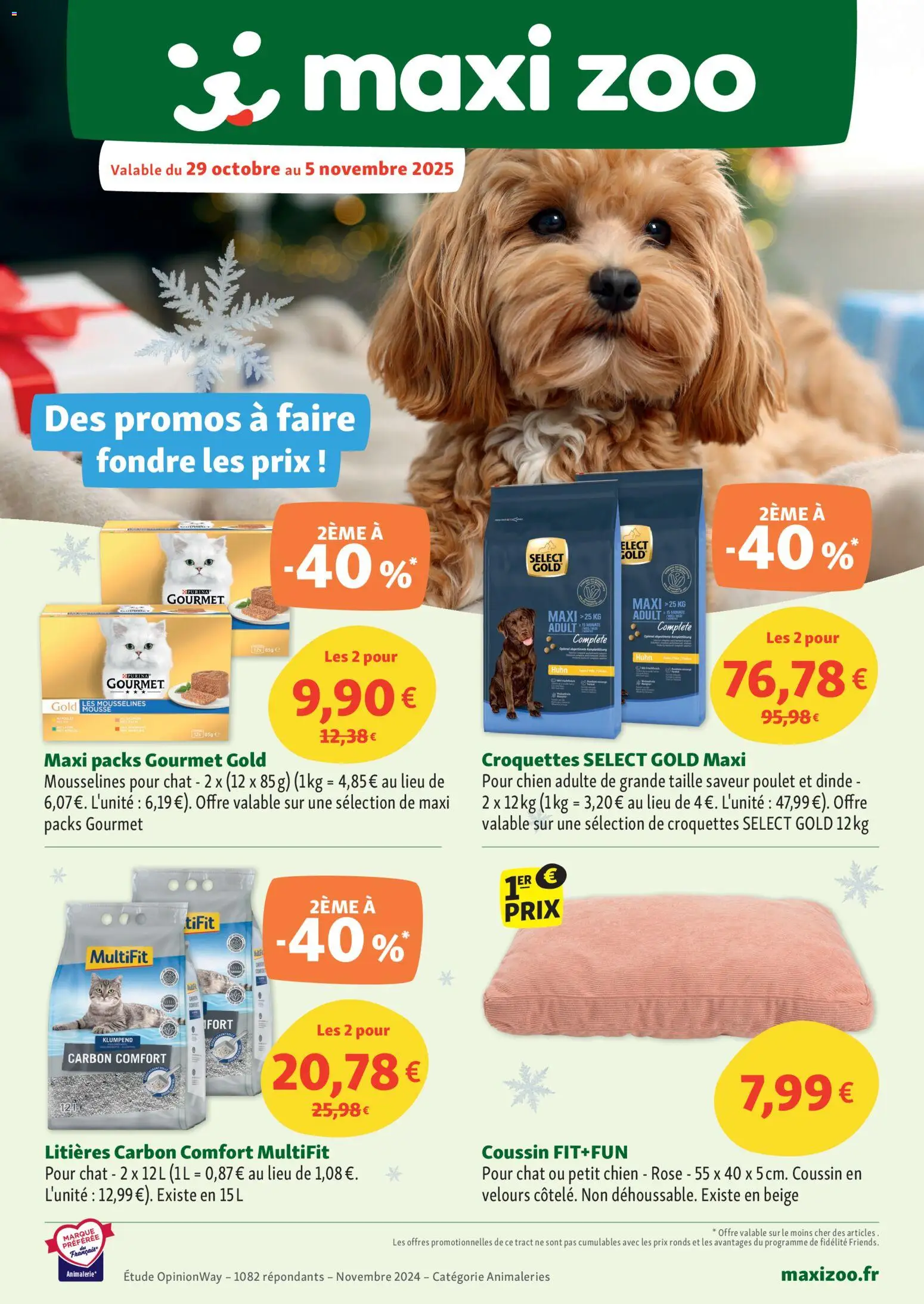 Catalogue de la boutique Maxi ZOO valable du 29/10/2025 - Page numéro 1