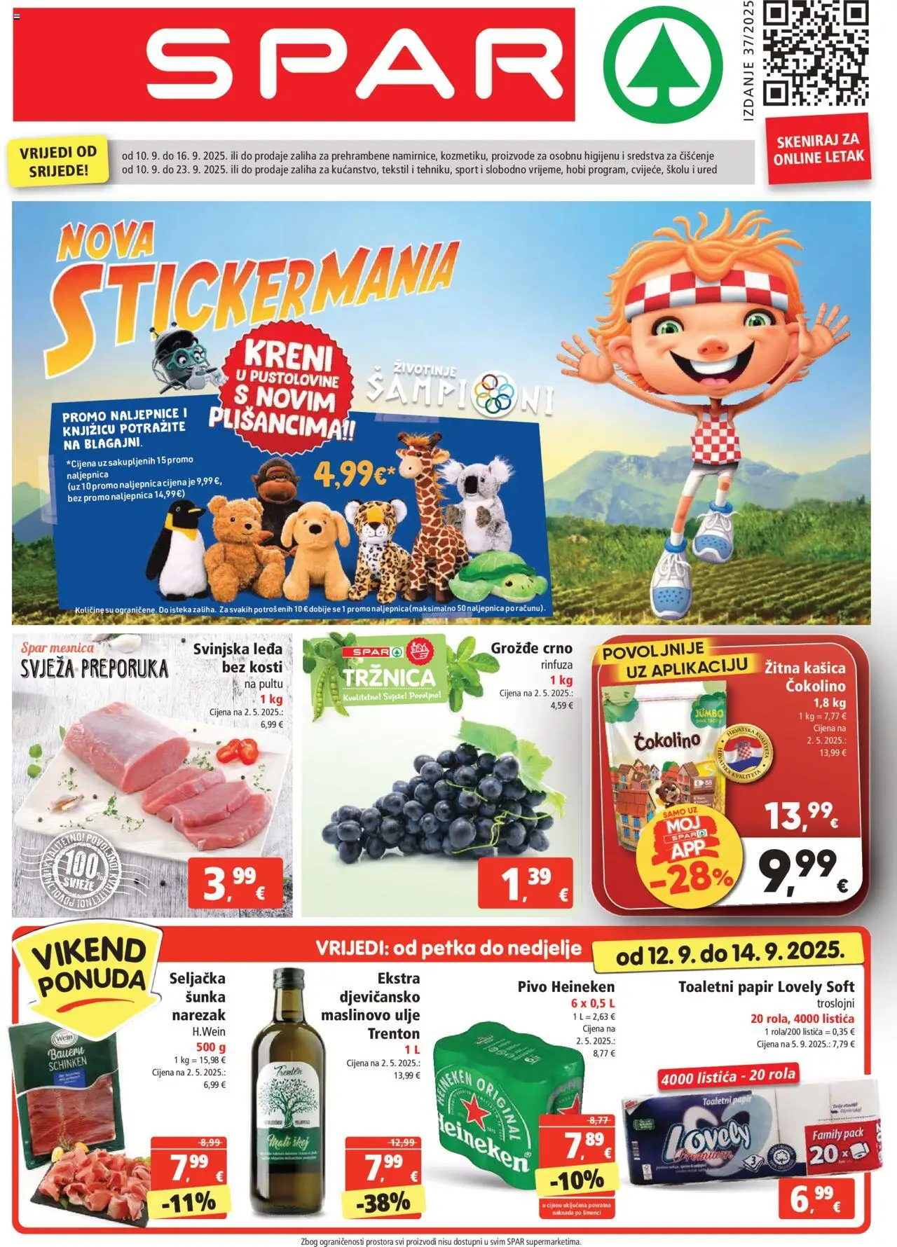 Spar aktualni Katalog vrijedi od 10.09.2025 - tjedna akcija broj stranice 1