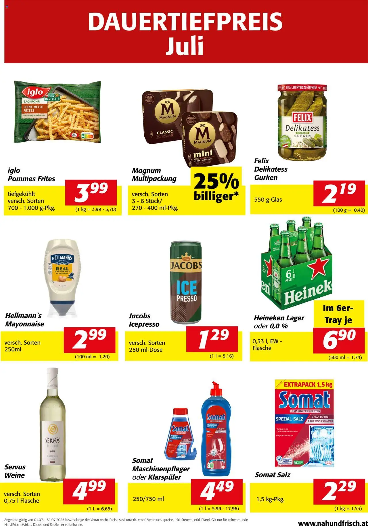  Nah und Frisch Dauertiefpreis Juli ab (01.07.2025 - 31.07.2025) - Seite 1