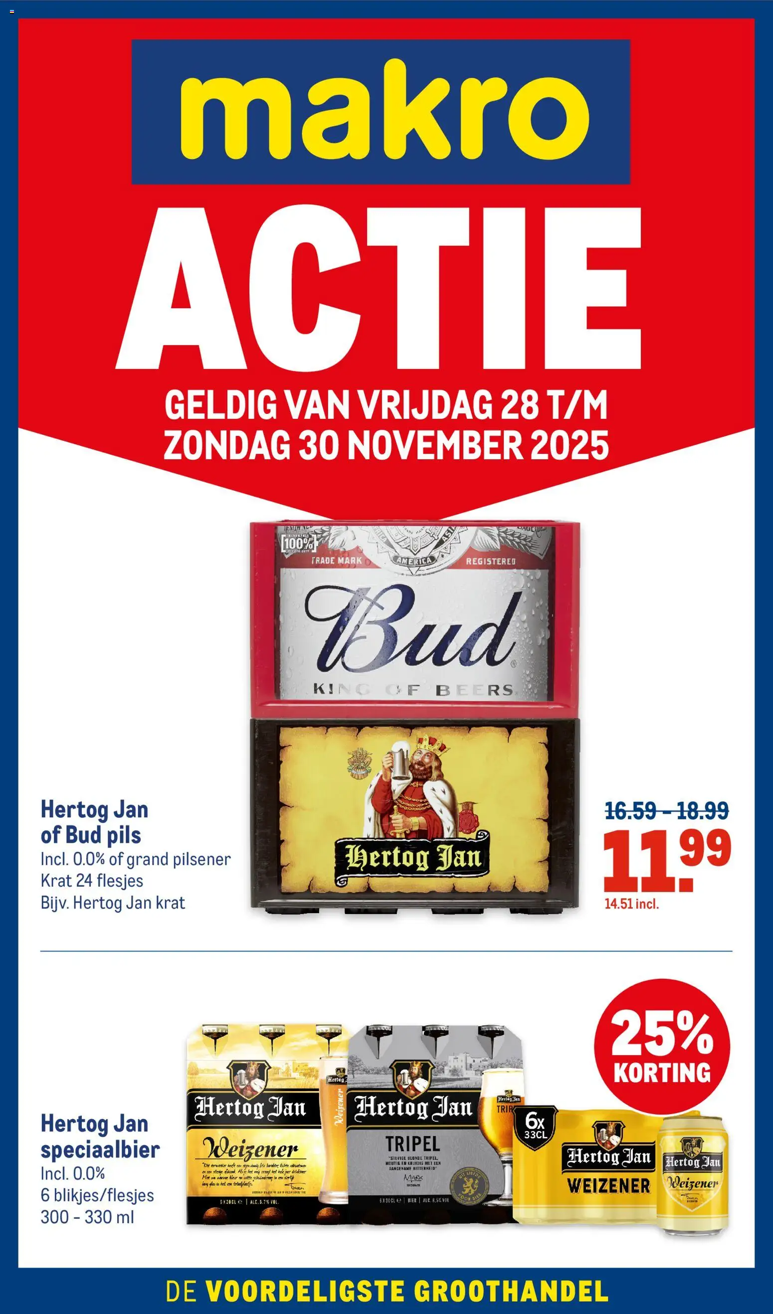 Voorbeeld van Actie Hertog Jan van winkel Makro geldig vanaf 28-11-2025
