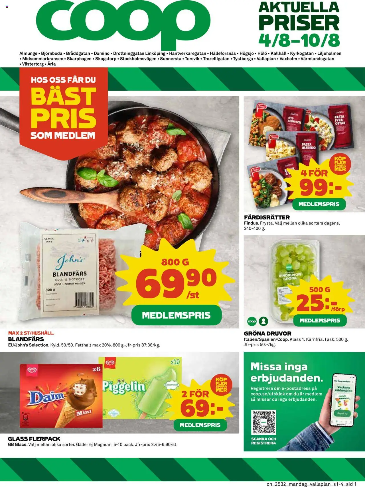 Almunge är giltig 04/08 2025 > Veckans Erbjudanden gäller från 04/08/2025 till 10/08/2025 sidnummer 1