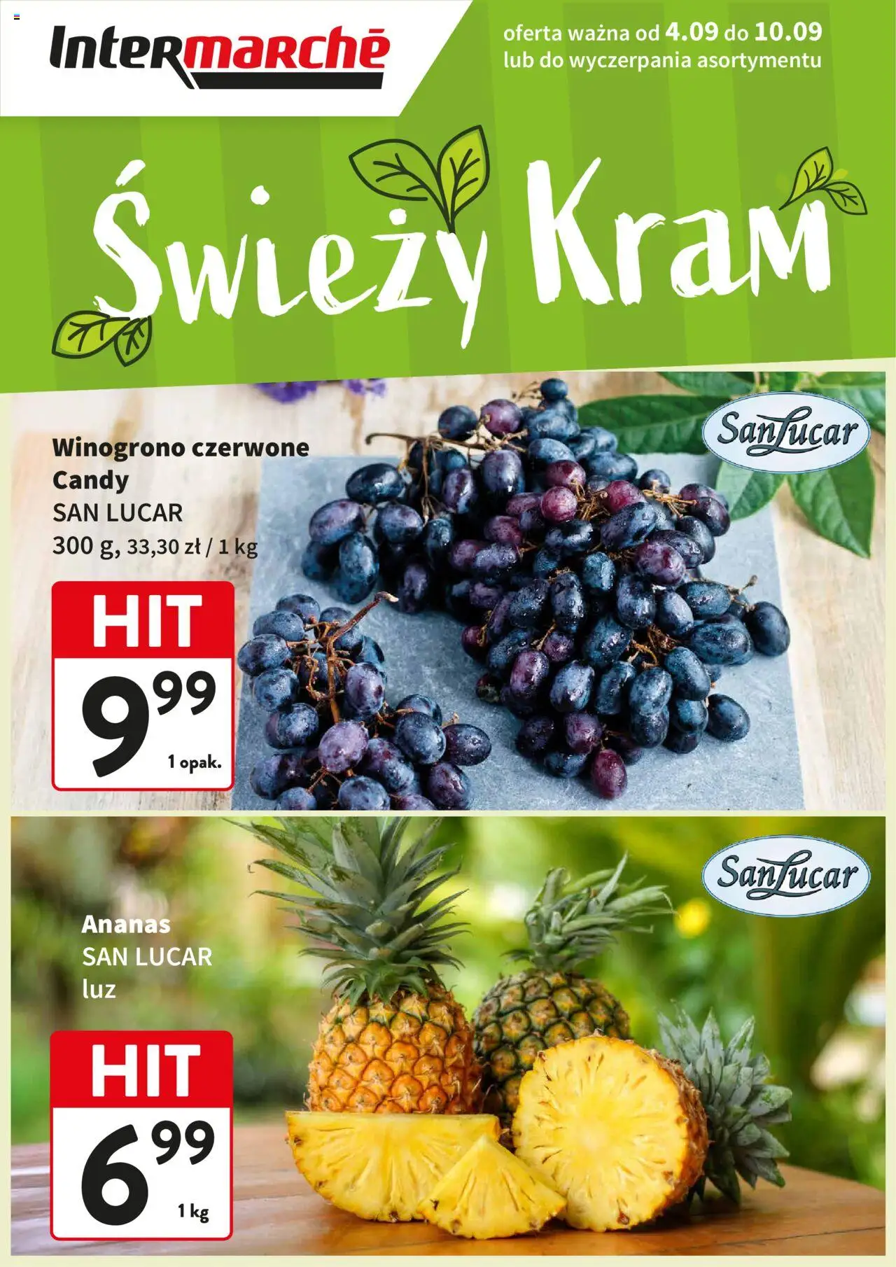 Intermarche Świeży Hit od 04.09.2025 - Nowa Gazetka - Numer strony 1