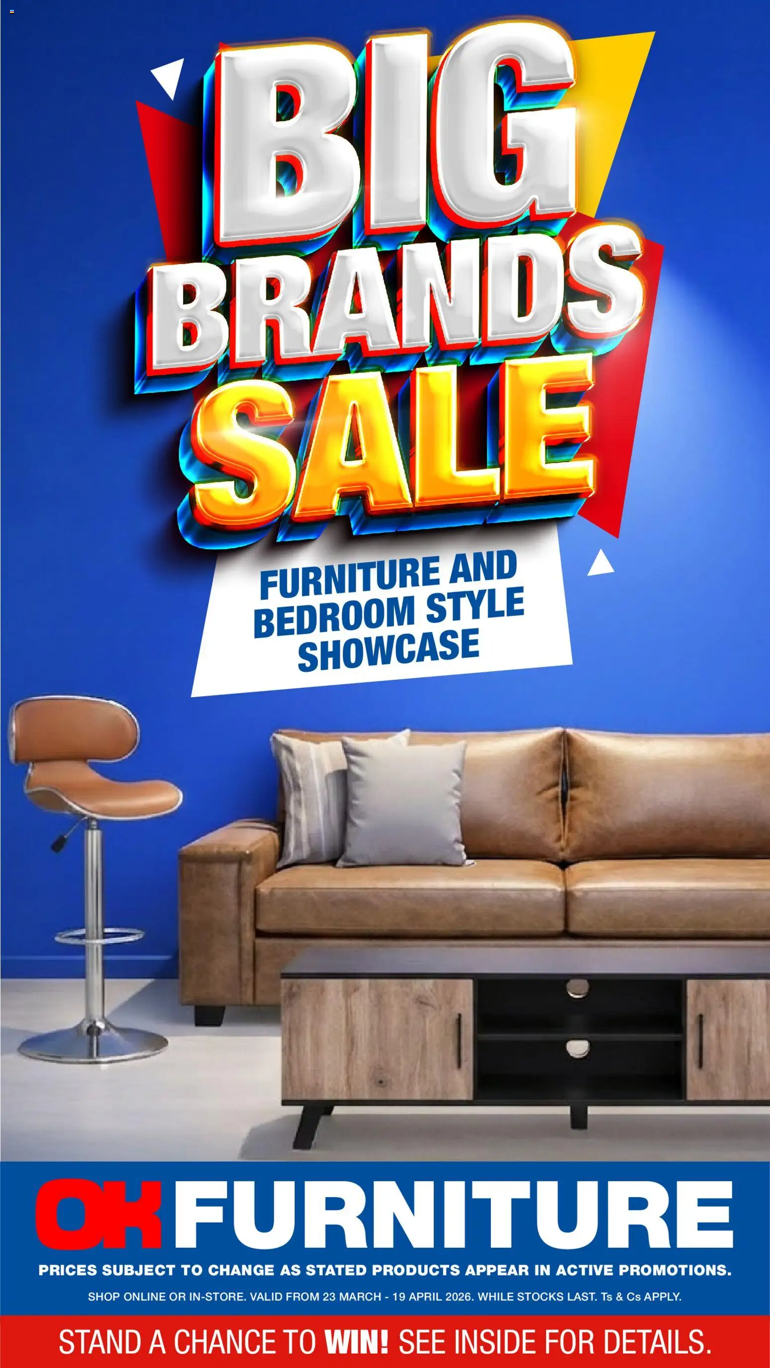 Preview of OK Furniture flyer valid from 23/03/2026