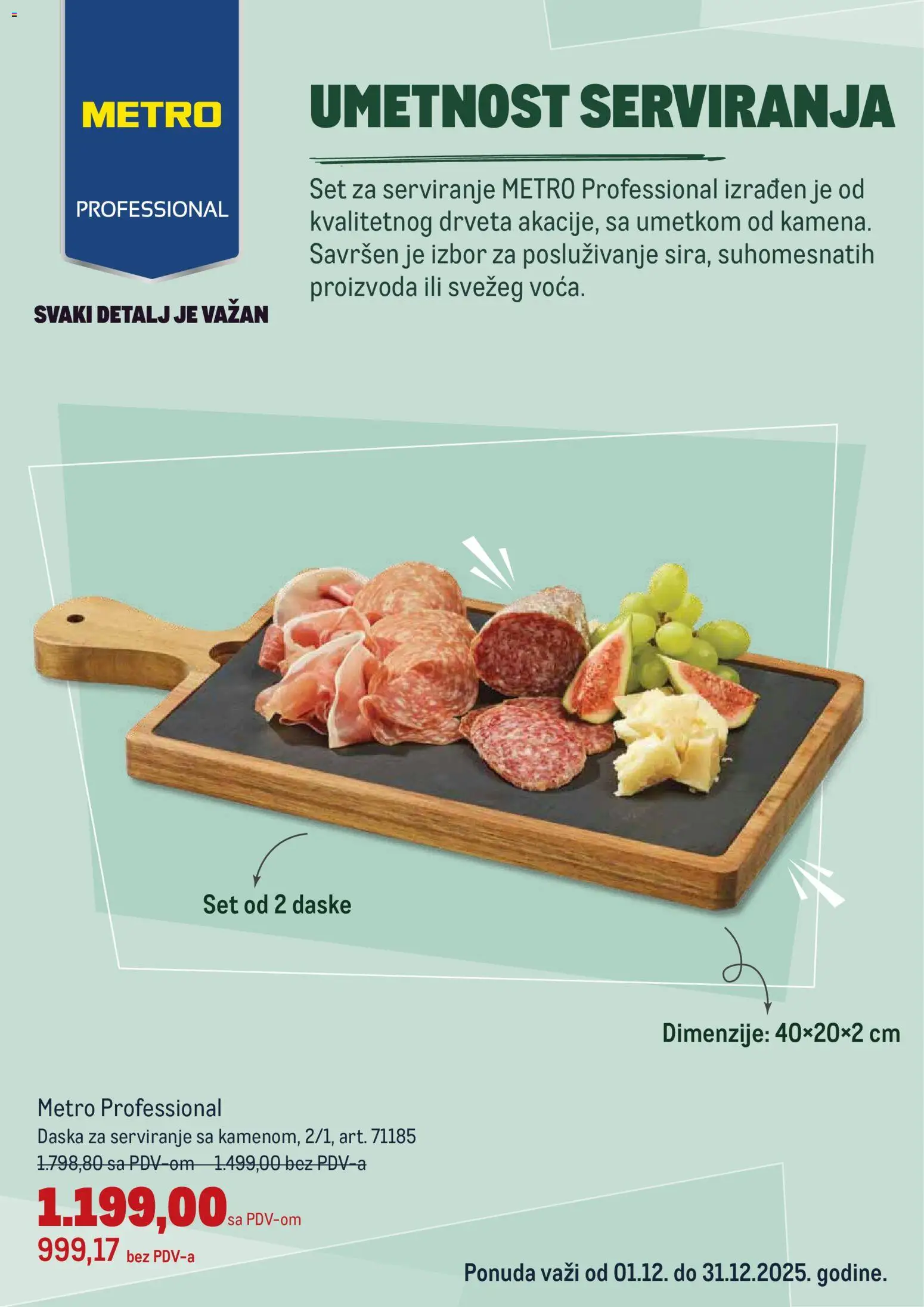 Pregled Metro kataloga - važi od 01.12.2025