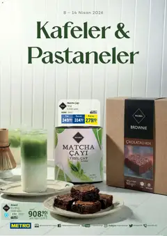 Metro Metro - Kafeler & Pastaneler Kataloğu 08.04.2026 - Broşürünün önizlemesi