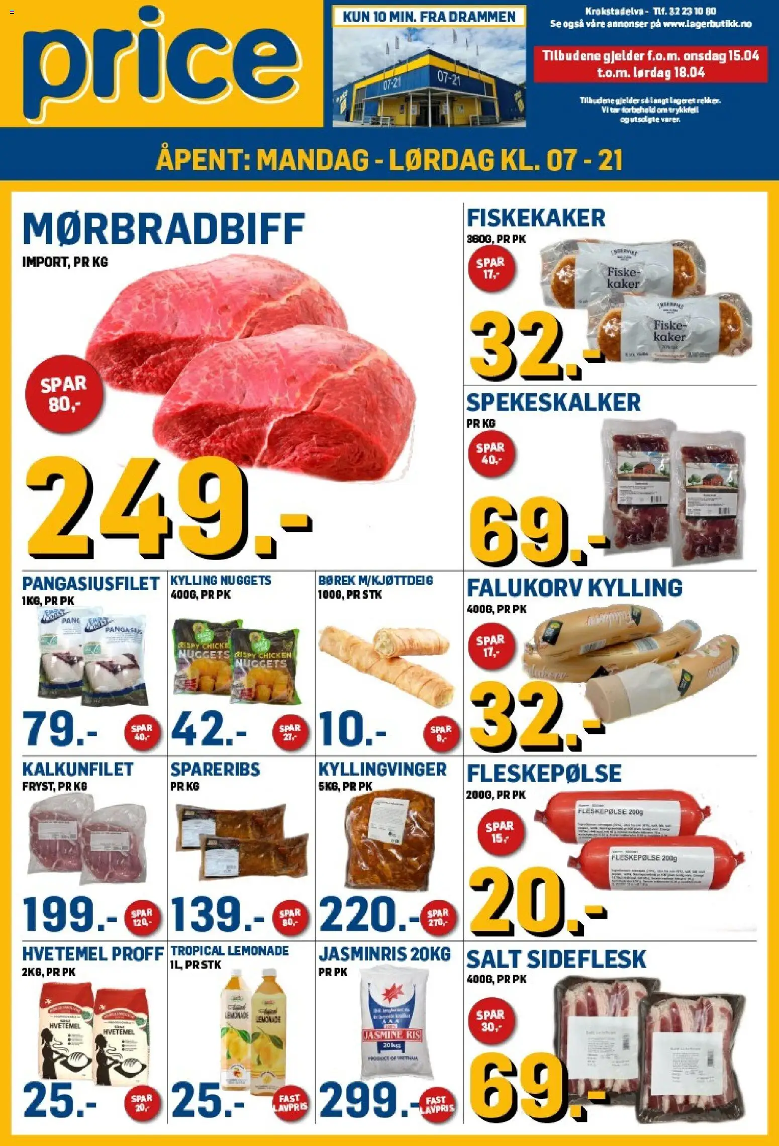 Forhåndsvis Price Lagerbutikk kundeavis fra butikk Price Lagerbutikk gyldig fra 15/04/2026