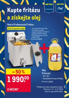 Náhled nabídky: Makro Leták - Kupte fritézu a získejte olej platný od 01.11.2025