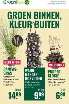 Voorbeeld van Folder van winkel GroenRijk geldig vanaf 22-10-2025