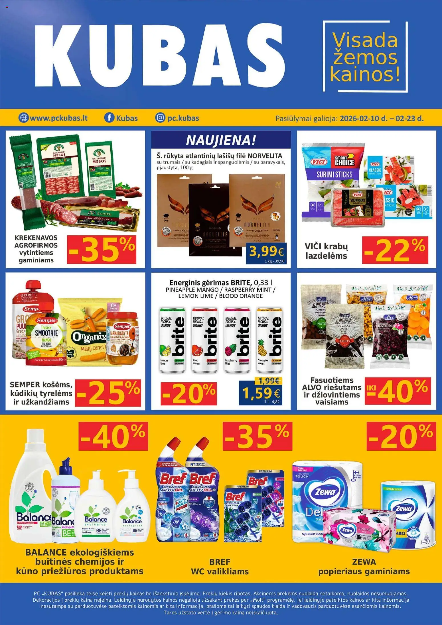 Kubas parduotuvės leidinio Leidinys galiojančio nuo 2026.02.10 peržiūra