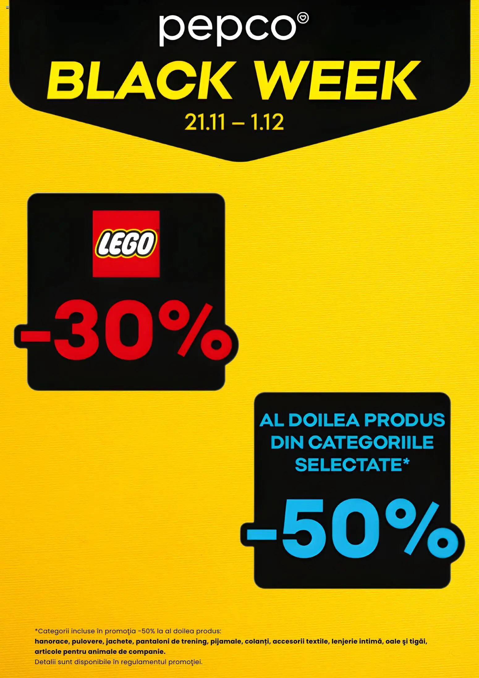 Previzualizarea de cataloage: Pepco Black Friday valabil de la 21.11.2025