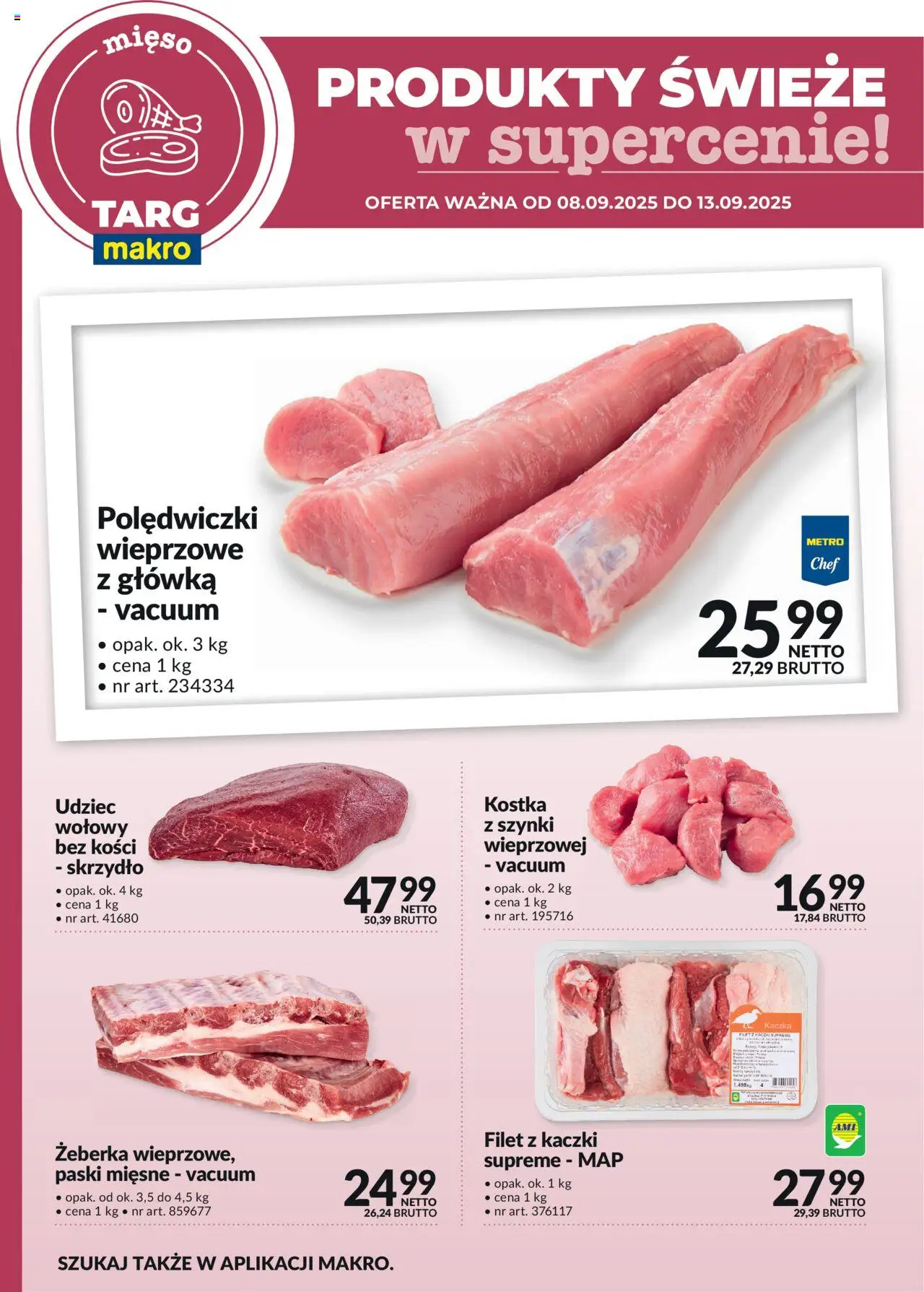 Makro Produkty świeże w supercenie od 08.09.2025 - Nowa Gazetka - Numer strony 1