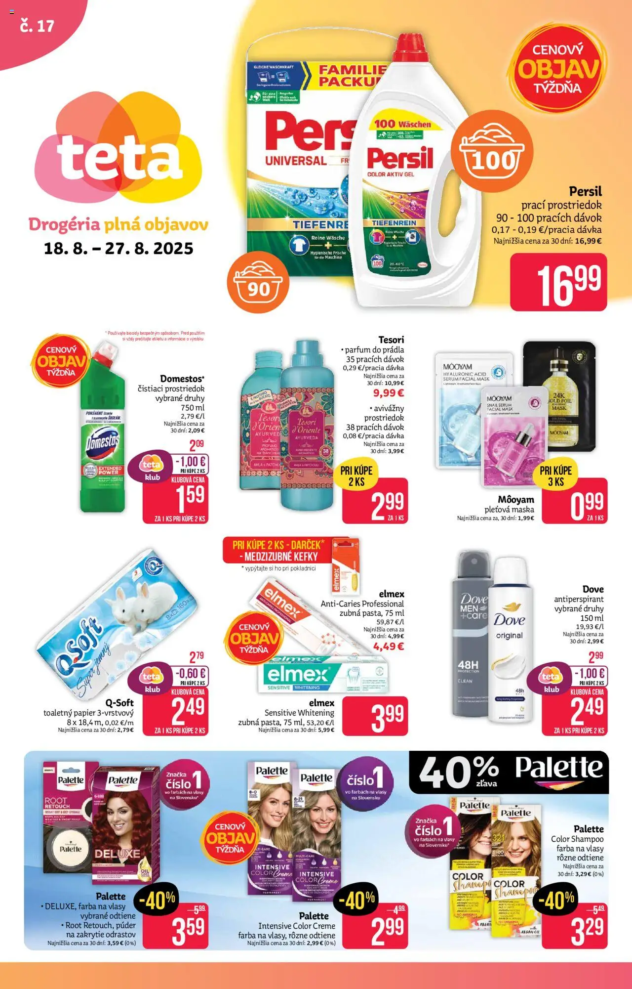 TETA Drogerie Leták od 18.08.2025 > Aktuálna online akcia