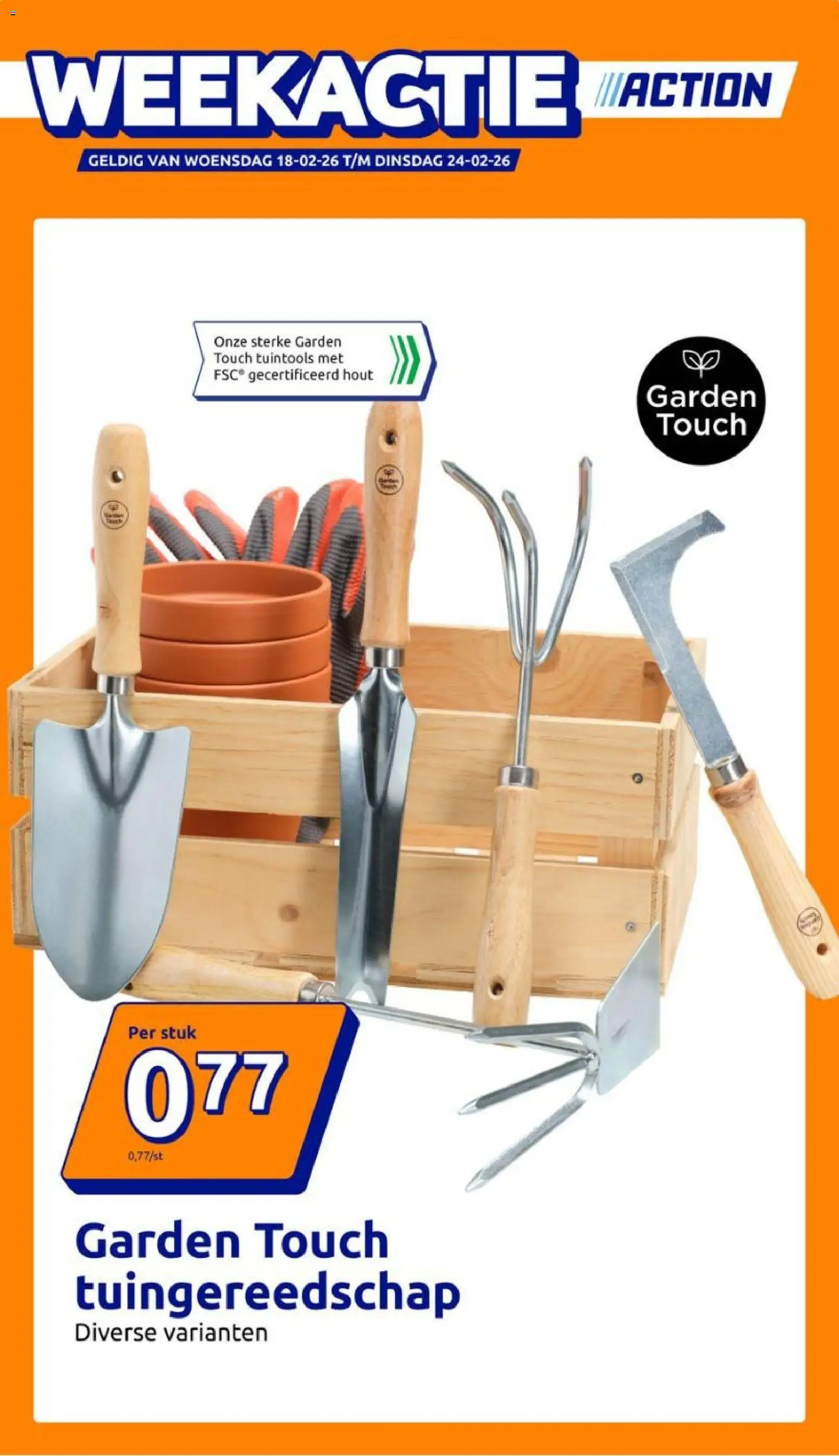 Voorbeeld van Folder week 8 van winkel Action geldig vanaf 18/02/2026