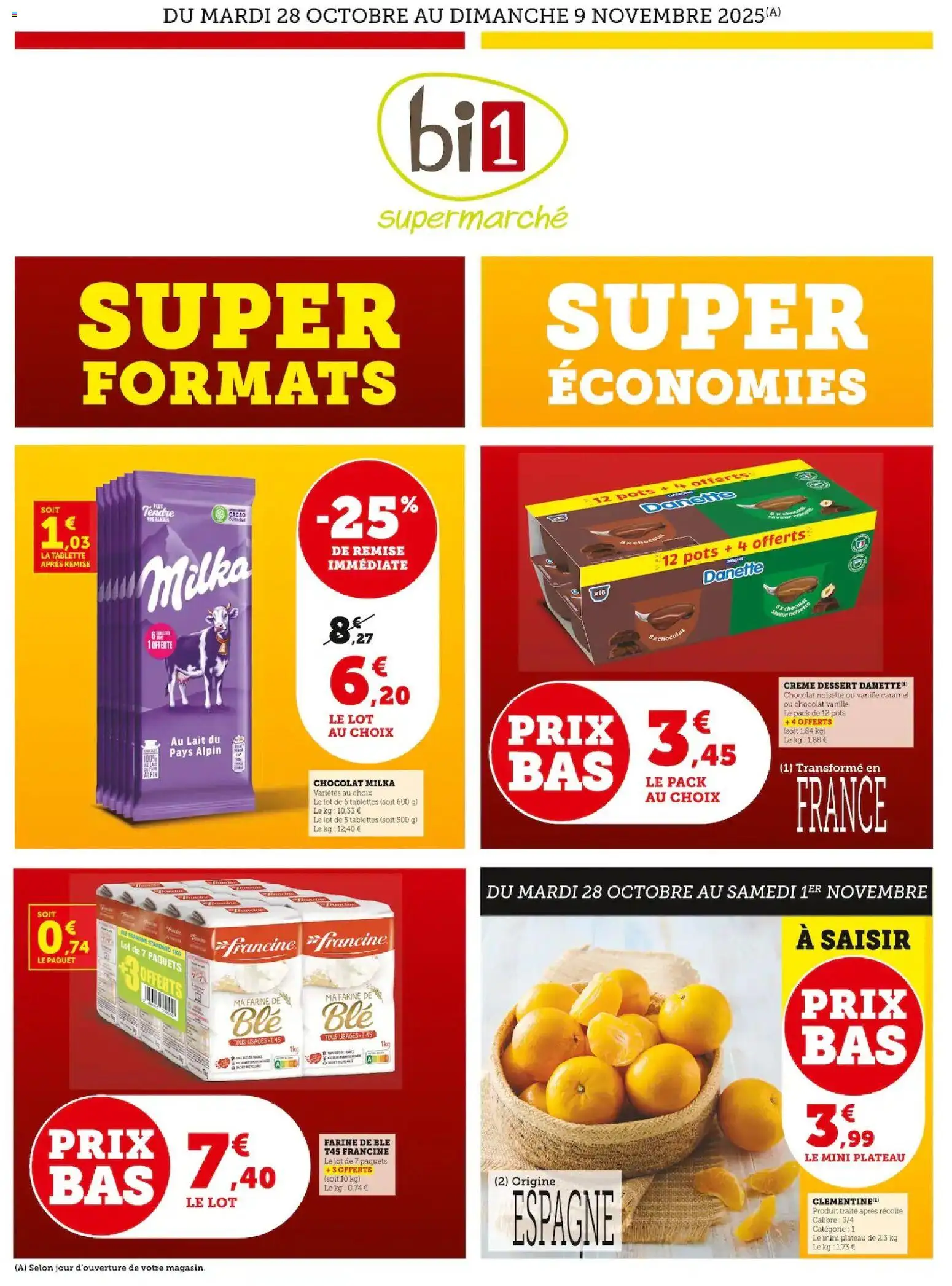 Prévisualisation de Catalogue du magasin bi1 formulaire valide 27/10/2025