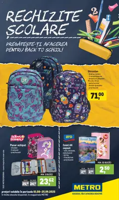 Previzualizarea de cataloage: Metro Catalog - Rechizite Școlare valabil de la 01.08.2025