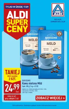 Pogląd gazetki "Super Środa w ALDI 17.09" ze sklepu Aldi ważnej od 16.09.2025