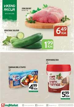 Pregled letka mojMarket vikend akcija trgovine mojMarket vrijedi od 13.03.2026