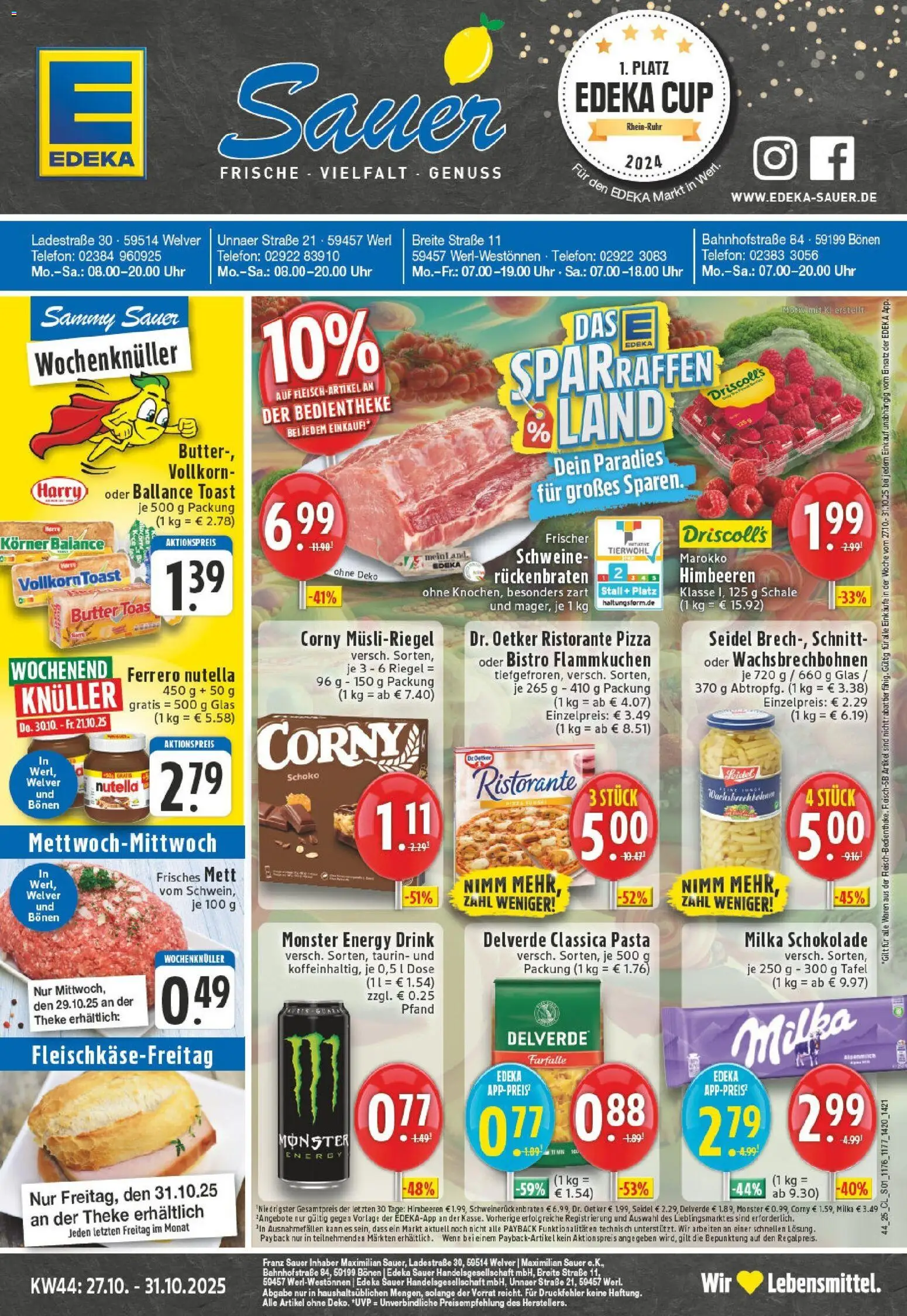 EDEKA Prospekt ab 26.10.2025 - Prospekt Bönen Online
