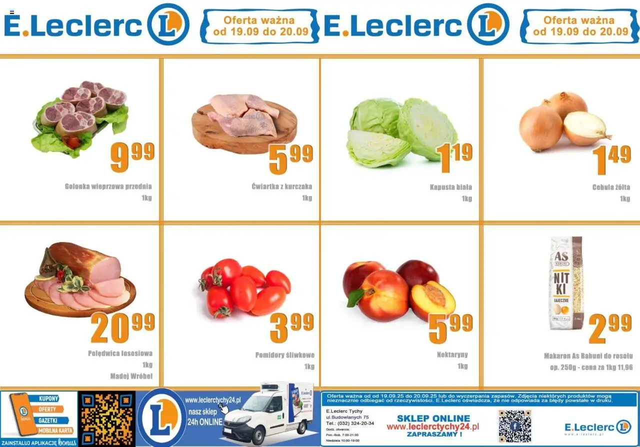 E.Leclerc Tychy od 19.09.2025 - Nowa Gazetka - Numer strony 1