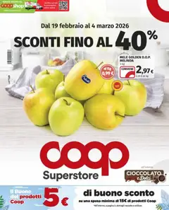 Anteprima dell'opuscolo Volantino Superstore - Genova dal negozio COOP valido da 19/02/2026