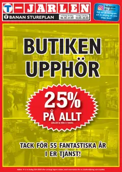 Förhandsgranska reklamblad Aktuella reklamblad T-jarlen från butik T-jarlen gäller från 01/07/2025