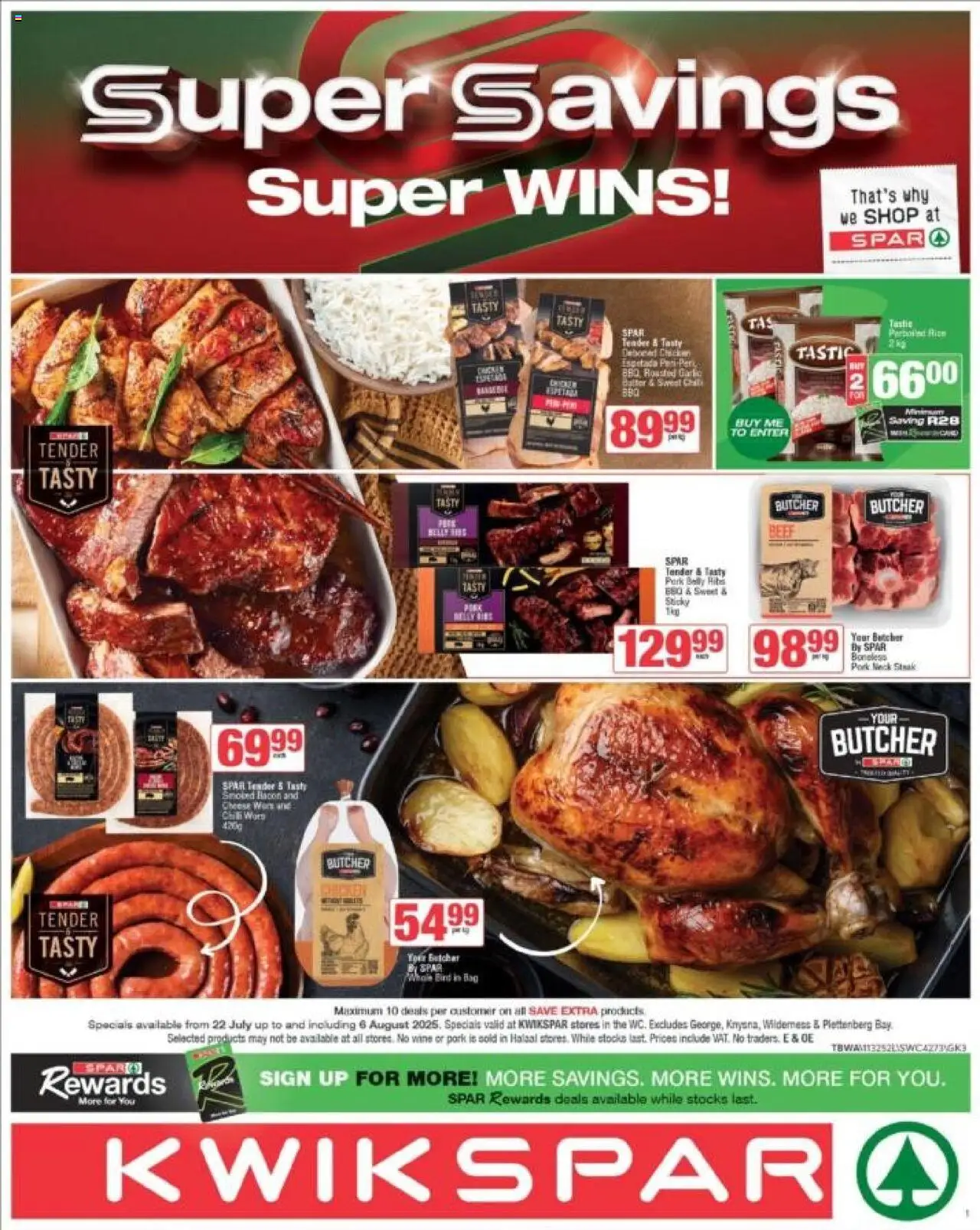 KWIKSPAR Western Cape - Weekly Specials from 22/07 - 06/08/2025 > Promotions