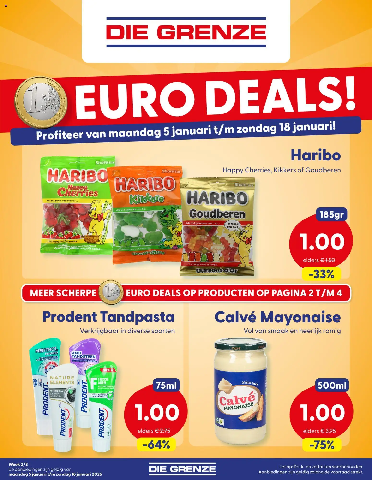 Voorbeeld van Folder week 02/03 van winkel Die Grenze geldig vanaf 05-01-2026