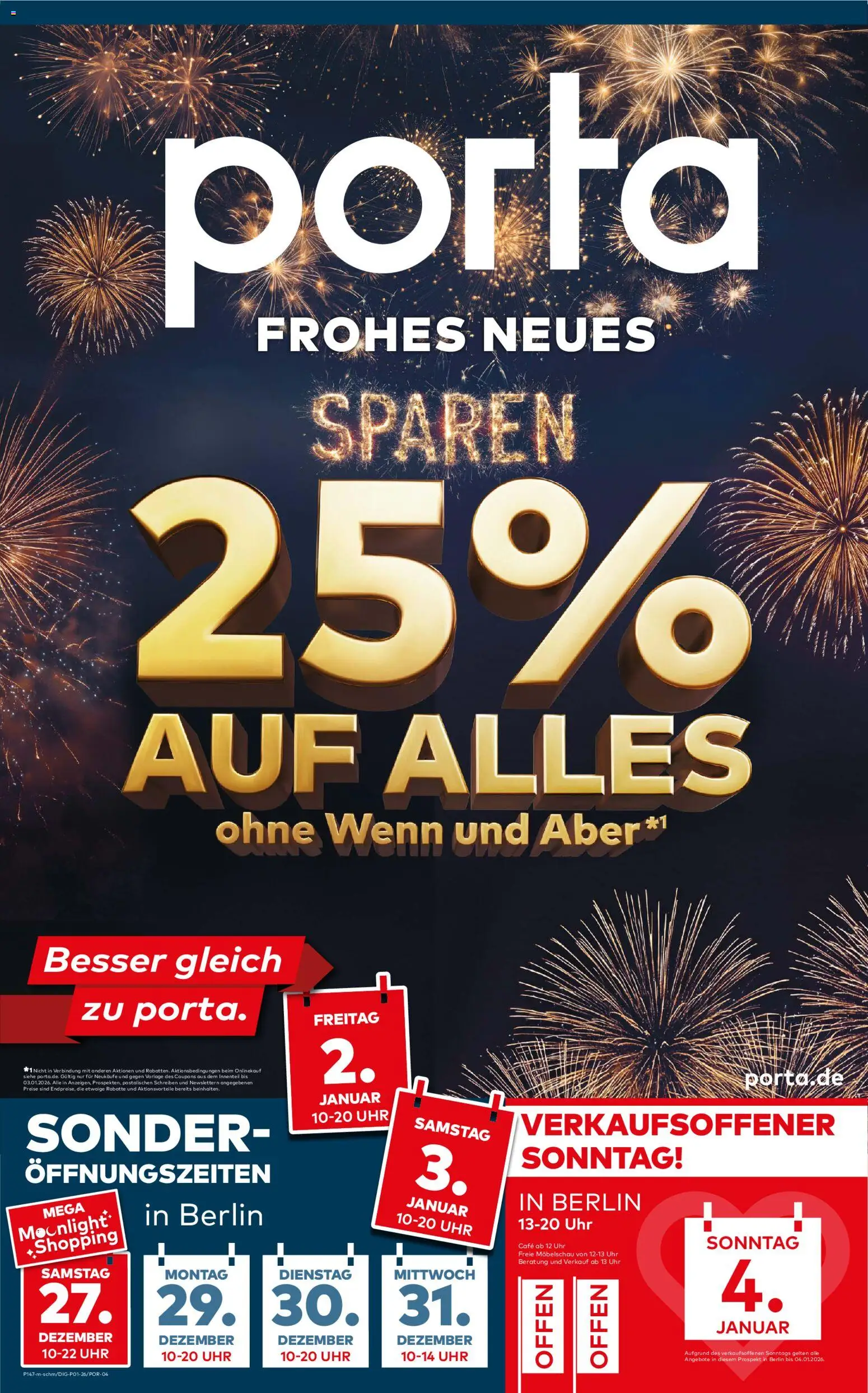 Vorschau von dem Prospekt des Geschäftes Porta!, gültig ab dem 26.12.2025 - Uhr