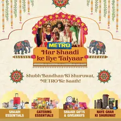 Preview of leaflet Rahiye Har Shaadi ke liye Taiyaar Wholesale from store Metro is valid from 10/11/2025