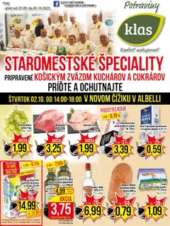 Náhľad Klas letáku platného od 29.09.2025