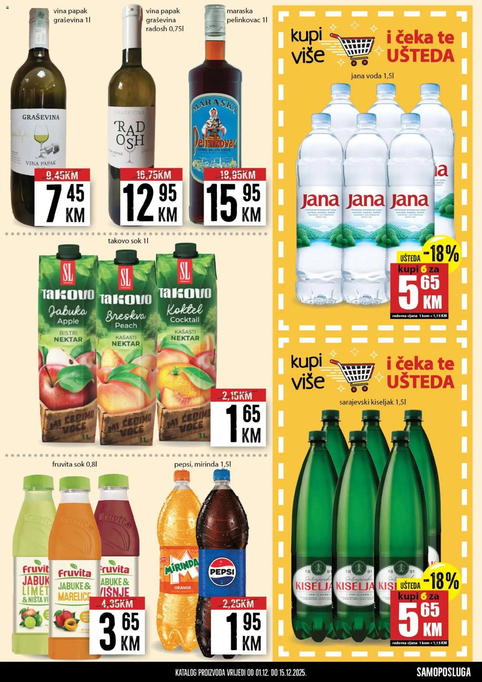 Pregled letka Katalog trgovine Prodex vrijedi od 2025.12.01