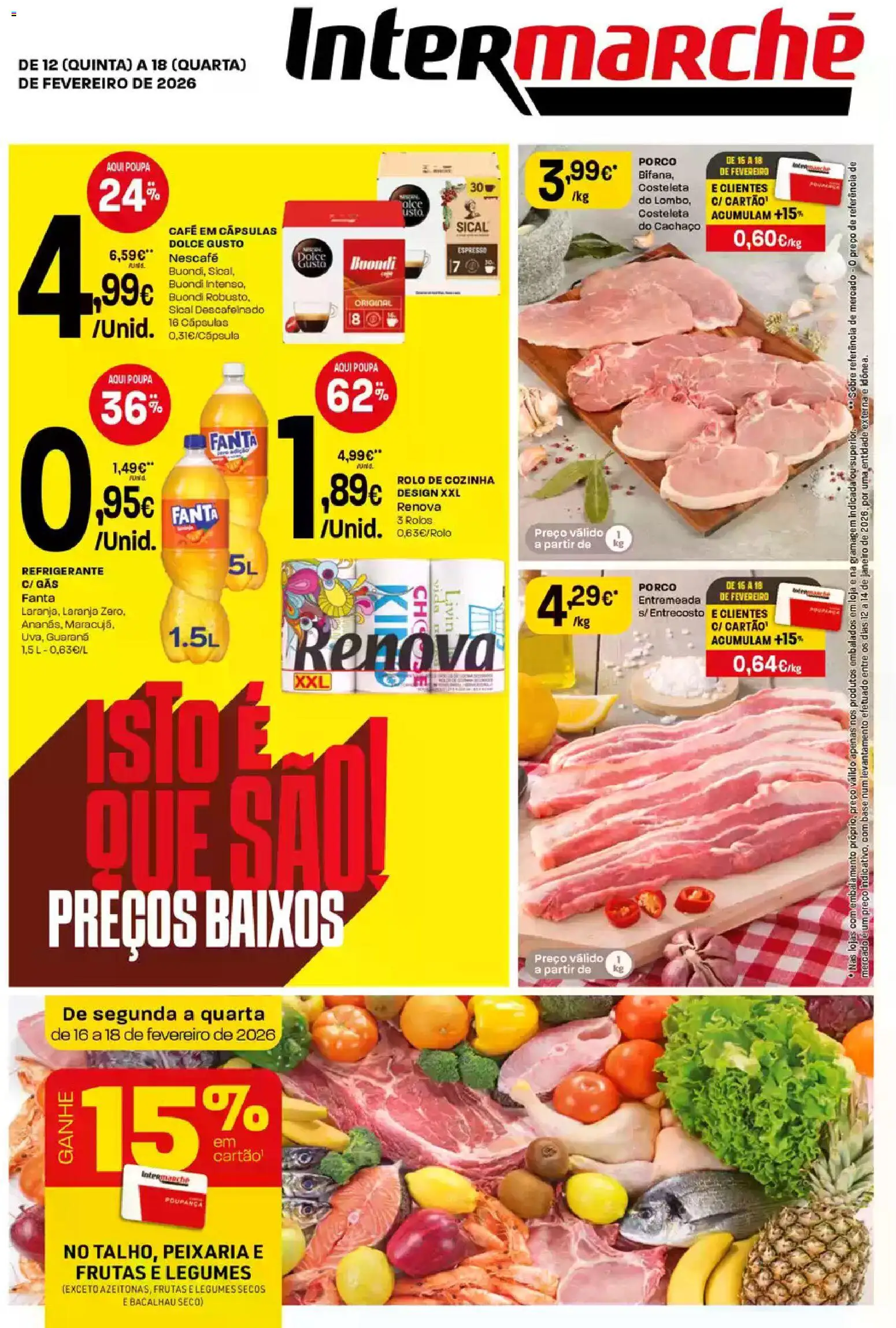 Pré-visualização do folheto da loja Intermarché válida a partir de 12/02/2026