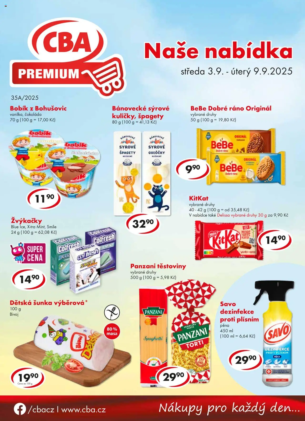  CBA Leták - Premium (03.09.2025 - 09.09.2025)