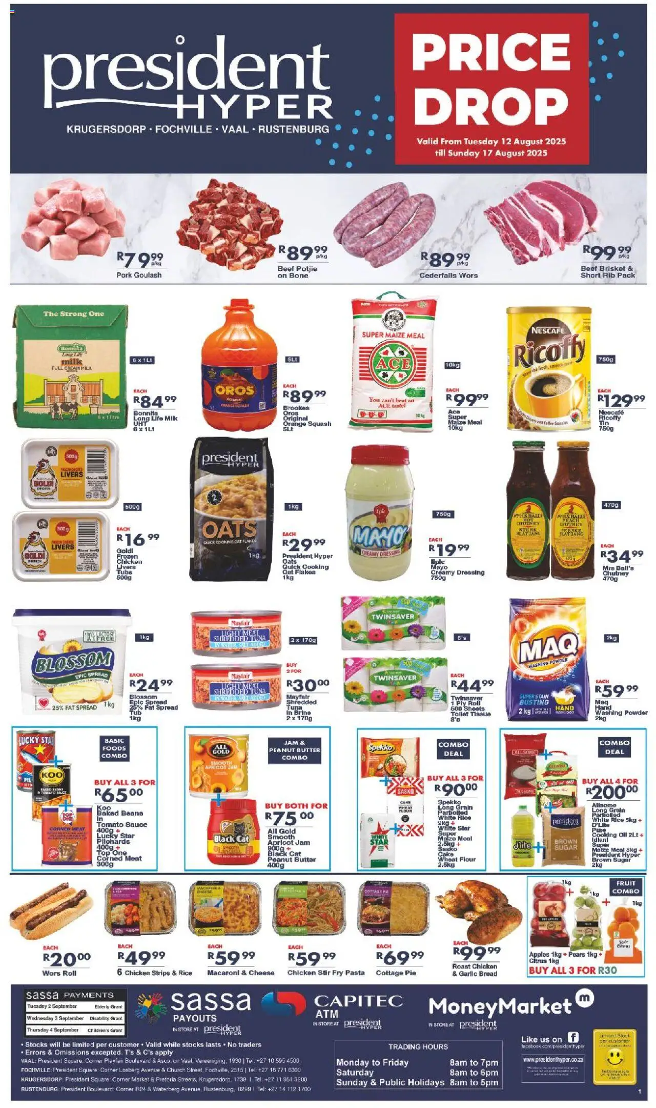 President Hyper Price Drop from 12/08 - 17/08/2025 > Promotions