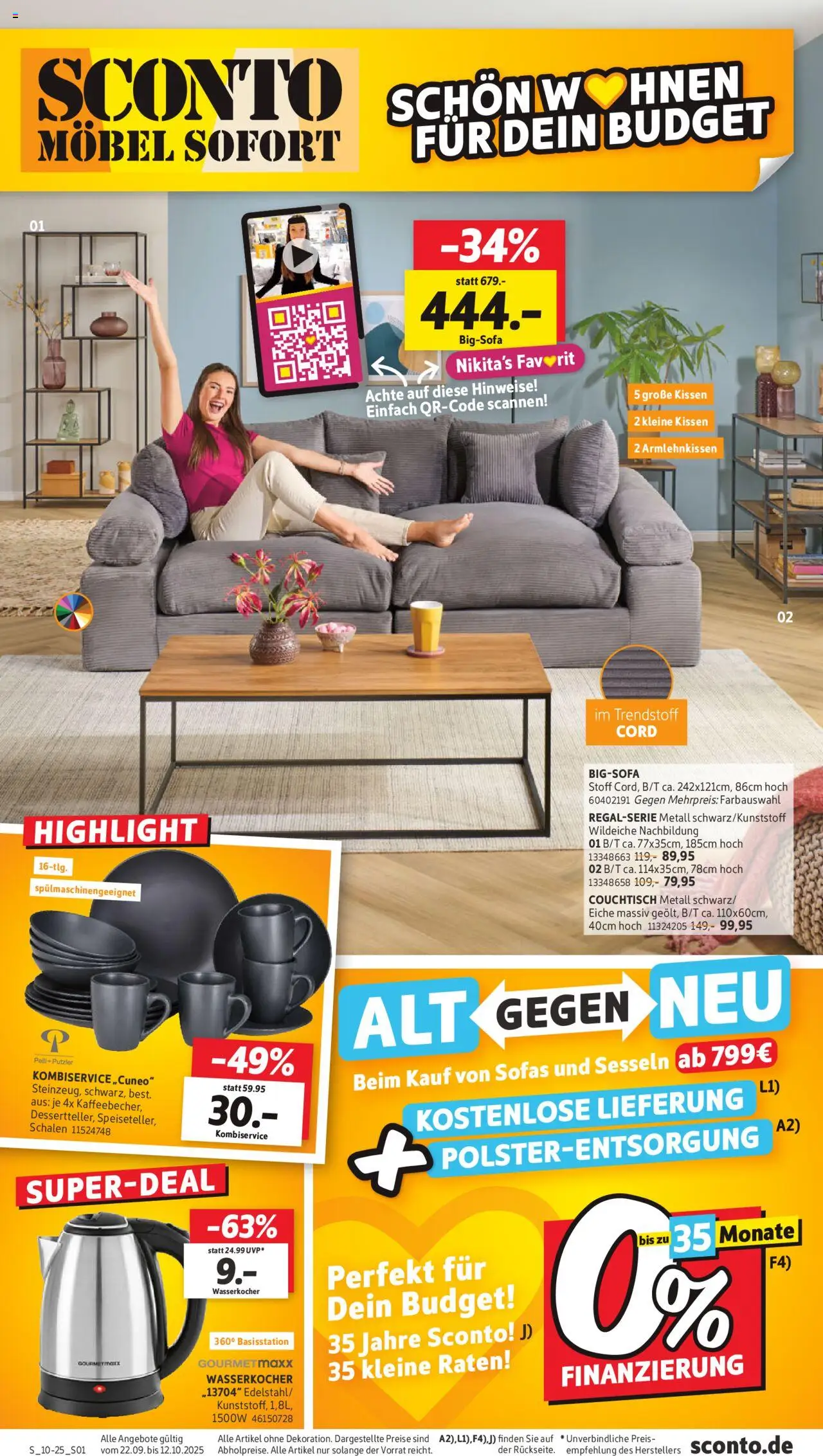 Sconto Prospekt (vom 22.09.2025 - 12.10.2025)