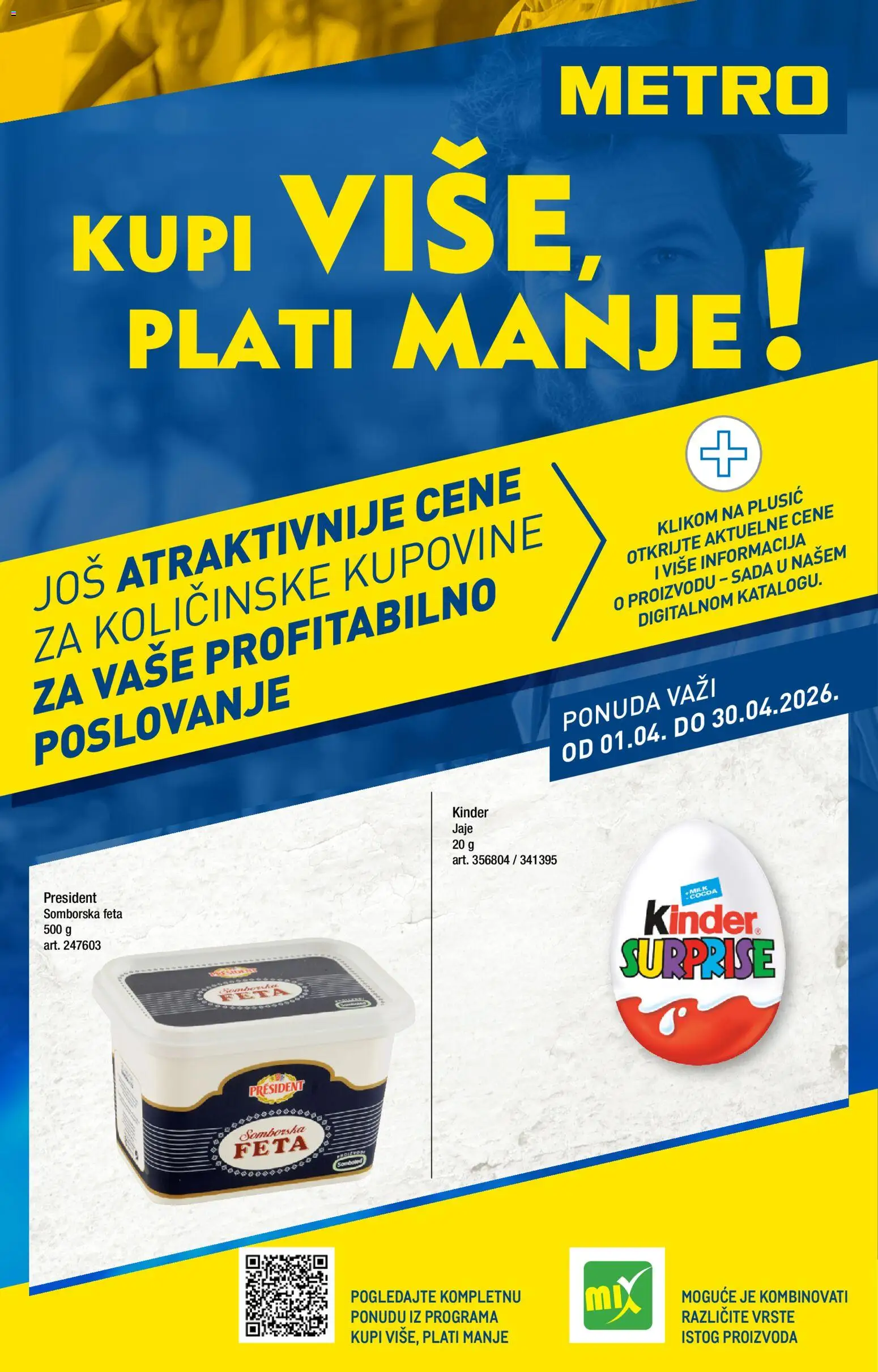 Pregled Metro kataloga - važi od 01.04.2026