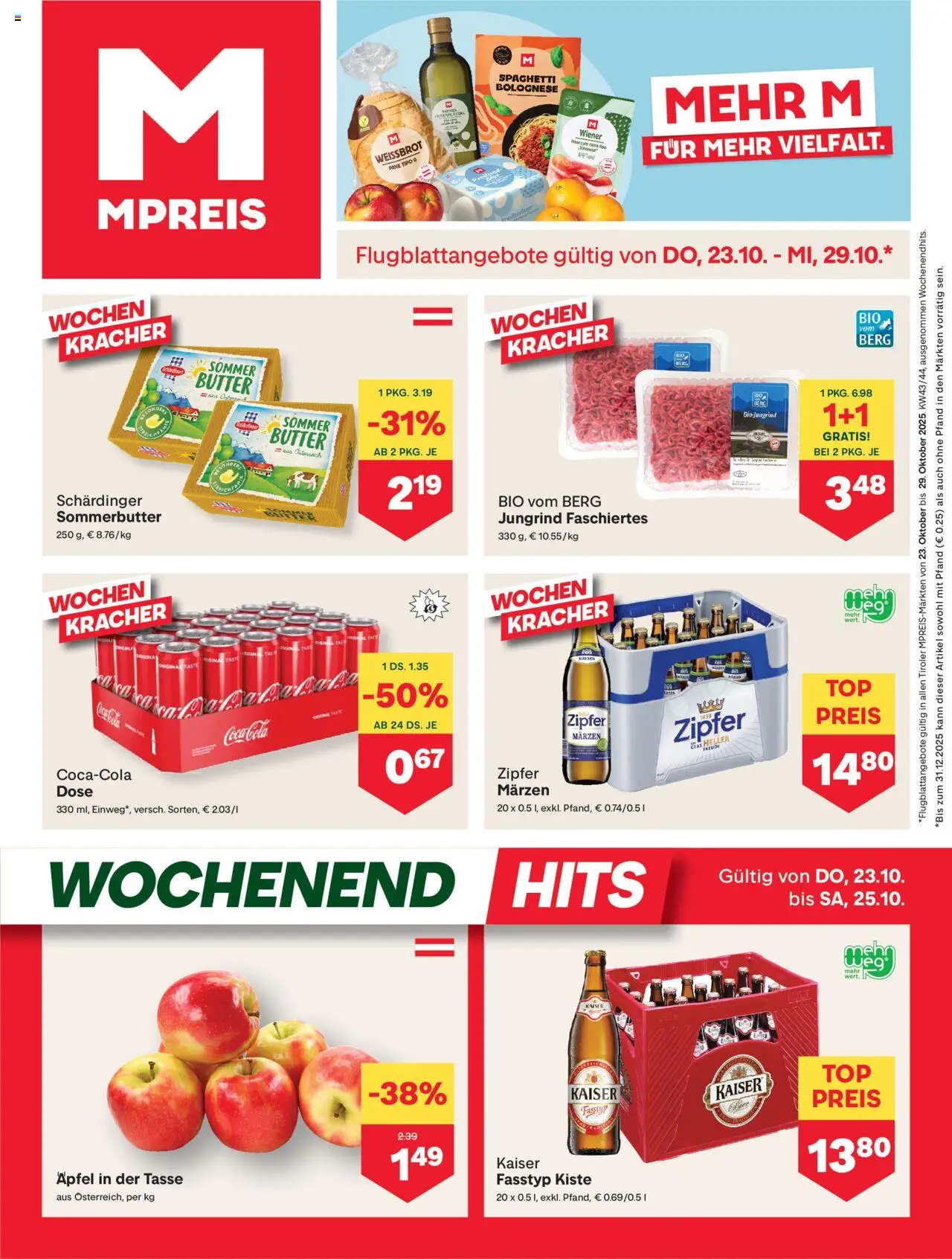  MPREIS Absam ab (23.10.2025 - 29.10.2025) - Seite 1