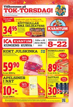 Förhandsgranska reklamblad Kungens Kurva från butik ICA Kvantum gäller från 24/11/2025