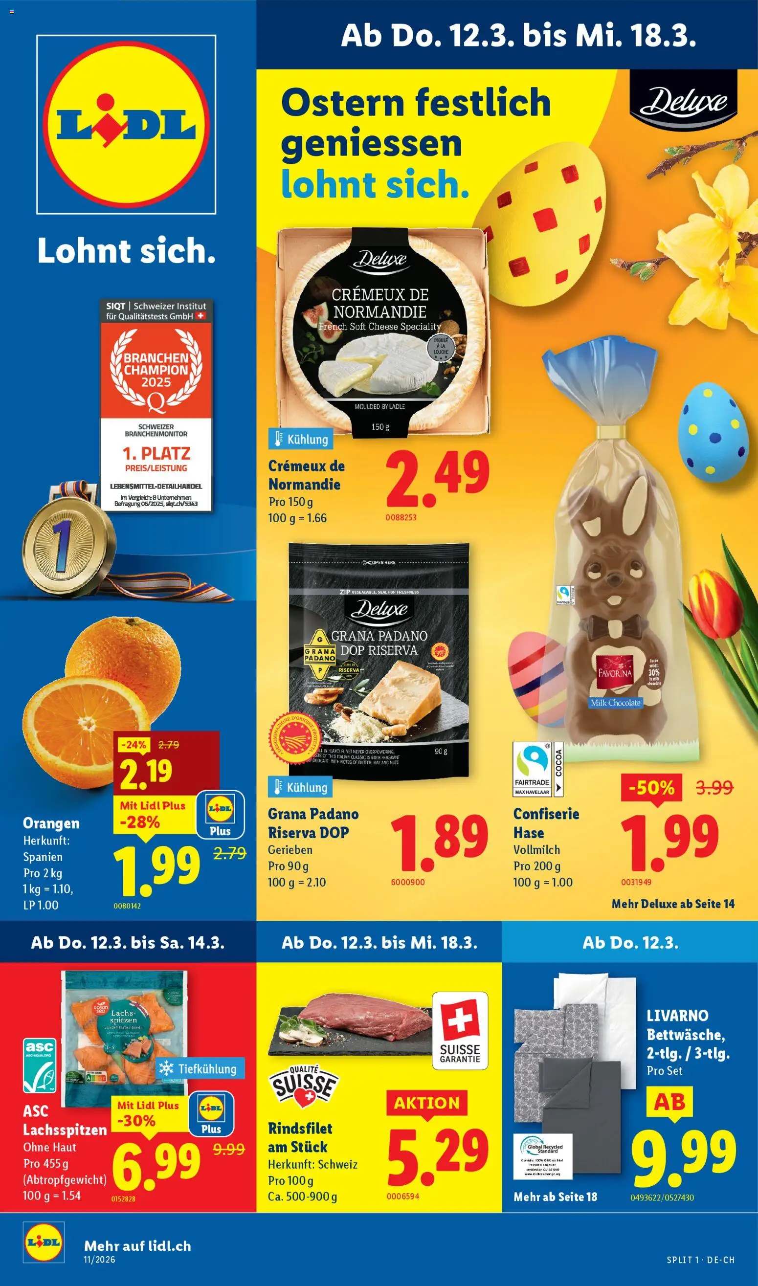 Vorschau des Merkblatts Lidl aktionen vom Shop Lidl gültig von 12.03.2026 bis 18.03.2026