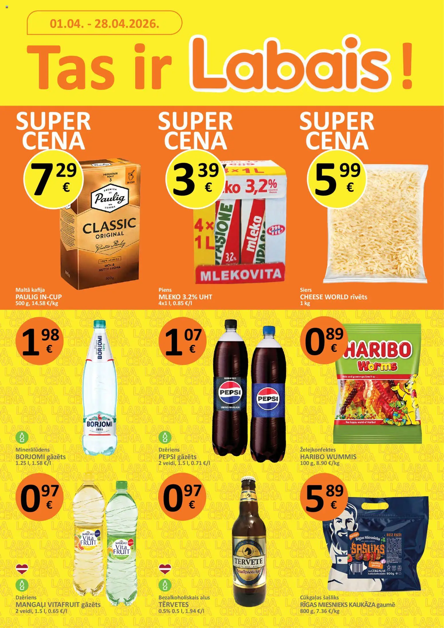 Skatīt Labais akciju bukletu, derīgs no 31.03.2026.