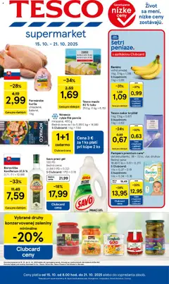 Náhľad Tesco letáku platného od 15.10.2025